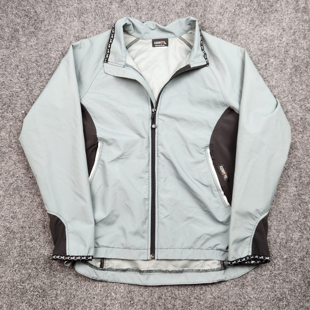 Kerrits Jacket Womens Small Green Windbreaker Full Zip Equestrian Riding Sport